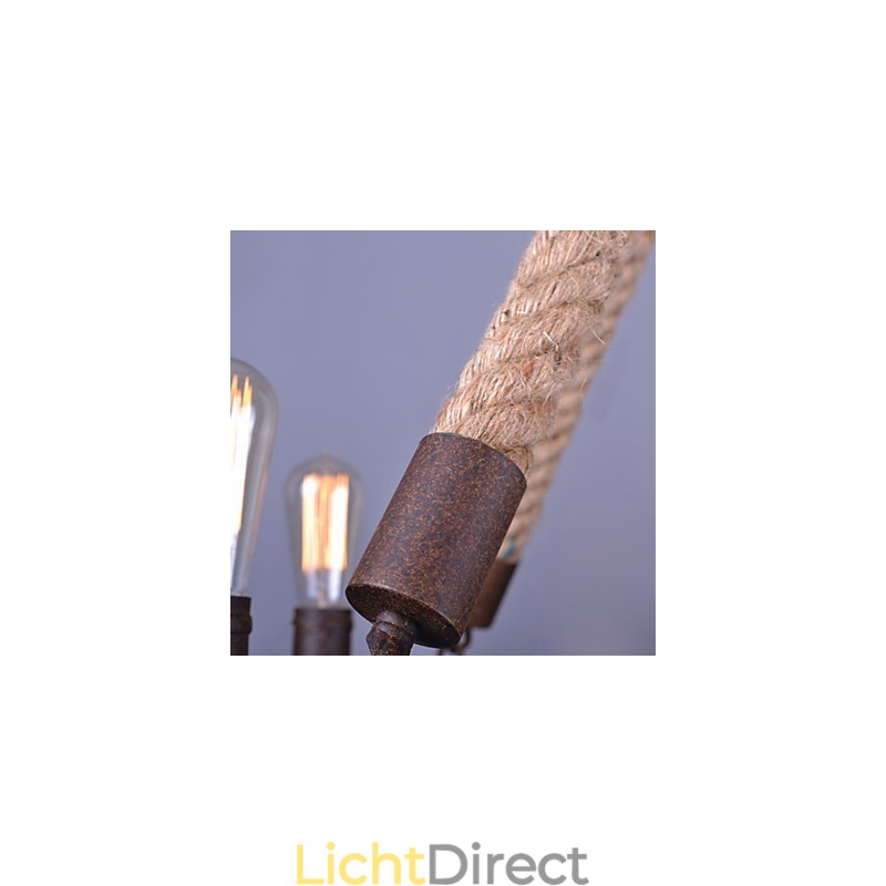Vintage touw hanglamp loft creatieve industriële lamp Amerikaanse stijl decoratie