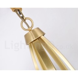15 Lichts Pure Messing Grote Luxe Rustieke Retro Vintage Messing Hangende Kroonluchter met Glazen Kapjes