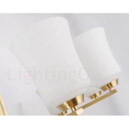 15 Lichts Pure Messing Grote Luxe Rustieke Retro Vintage Messing Hangende Kroonluchter met Glazen Kapjes