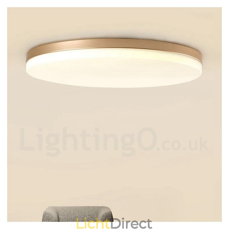 Ultradunne ronde dimbare moderne eigentijdse Scandinavische stijl plafondlampen met acryl kap kunnen ook als wandlamp worden gebruikt