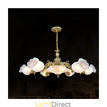 Traditionele klassieke vintage retro bronzen metalen kroonluchter Traditionele klassieke vintage retro bronzen metalen kroonluchter