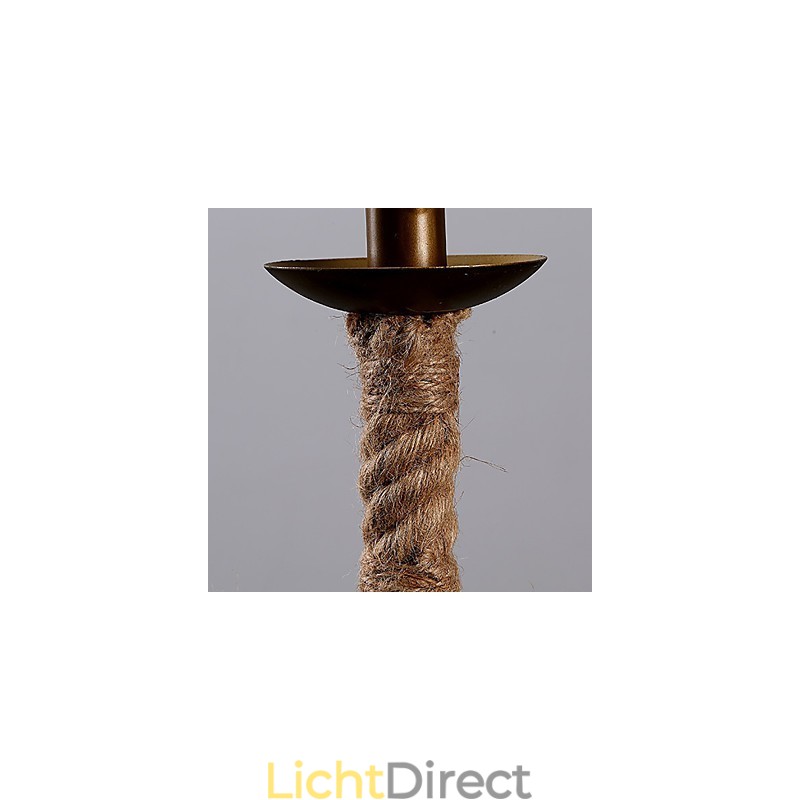 Retro 1 Lamp Hennep Touw Kroonluchter Retro Landelijke Stijl