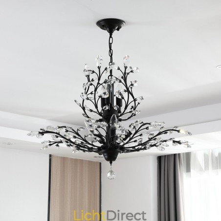 Kristallen ijzeren schilderij kroonluchter met kristallen moderne verlichtingslamp Kristallen ijzeren schilderij kroonluchter met kristallen moderne verlichtingslamp