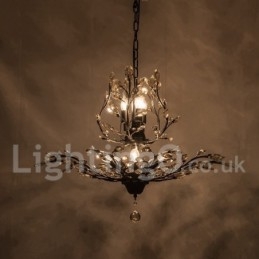 Kristallen ijzeren schilderij kroonluchter met kristallen moderne verlichtingslamp