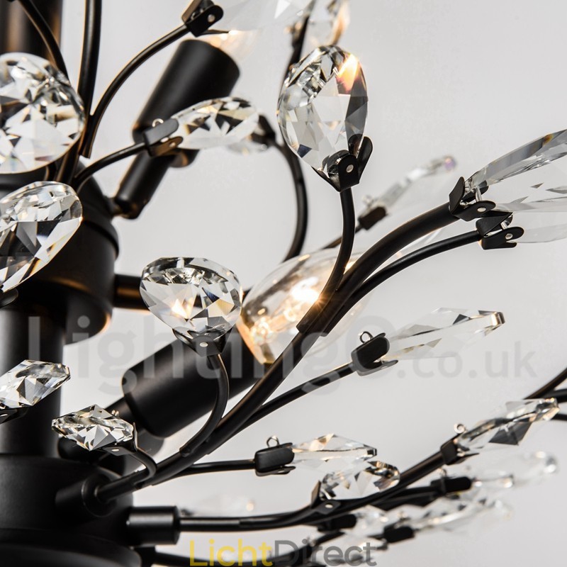 Kristallen ijzeren schilderij kroonluchter met kristallen moderne verlichtingslamp