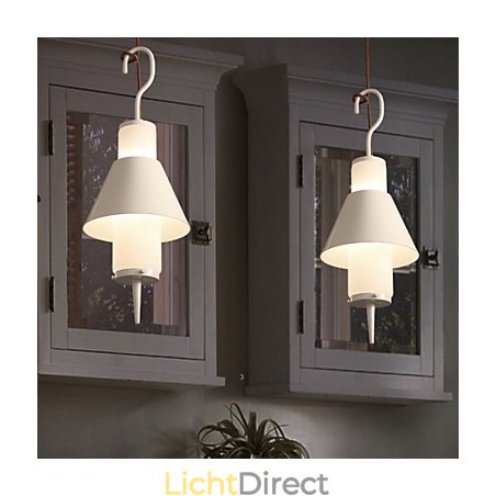 2-lichts mini-stijl moderne, eigentijdse metalen hanglamp 2-lichts mini-stijl moderne, eigentijdse metalen hanglamp
