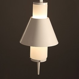2-lichts mini-stijl moderne, eigentijdse metalen hanglamp