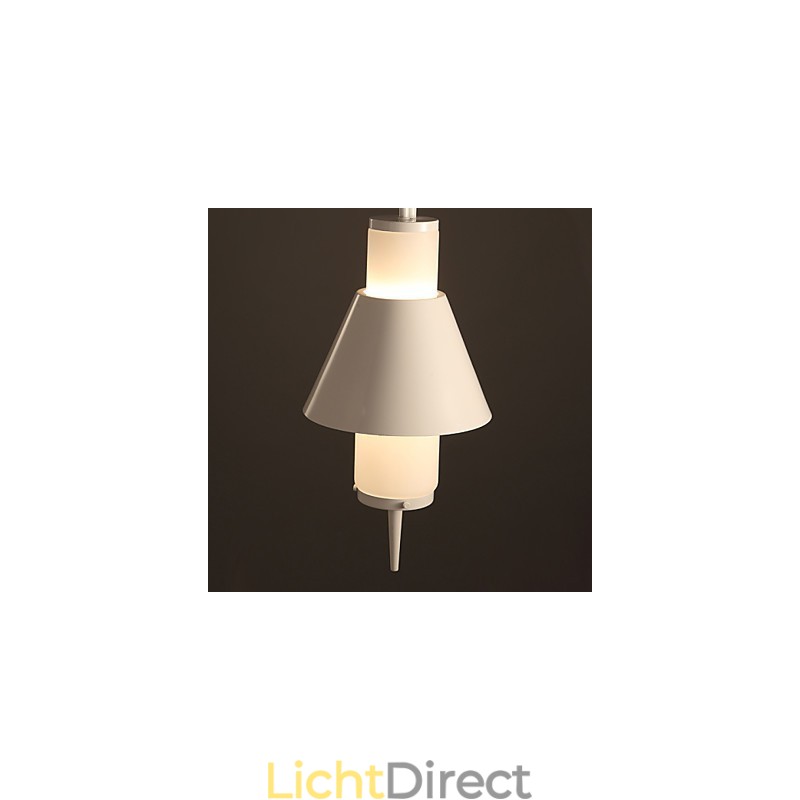 2-lichts mini-stijl moderne, eigentijdse metalen hanglamp