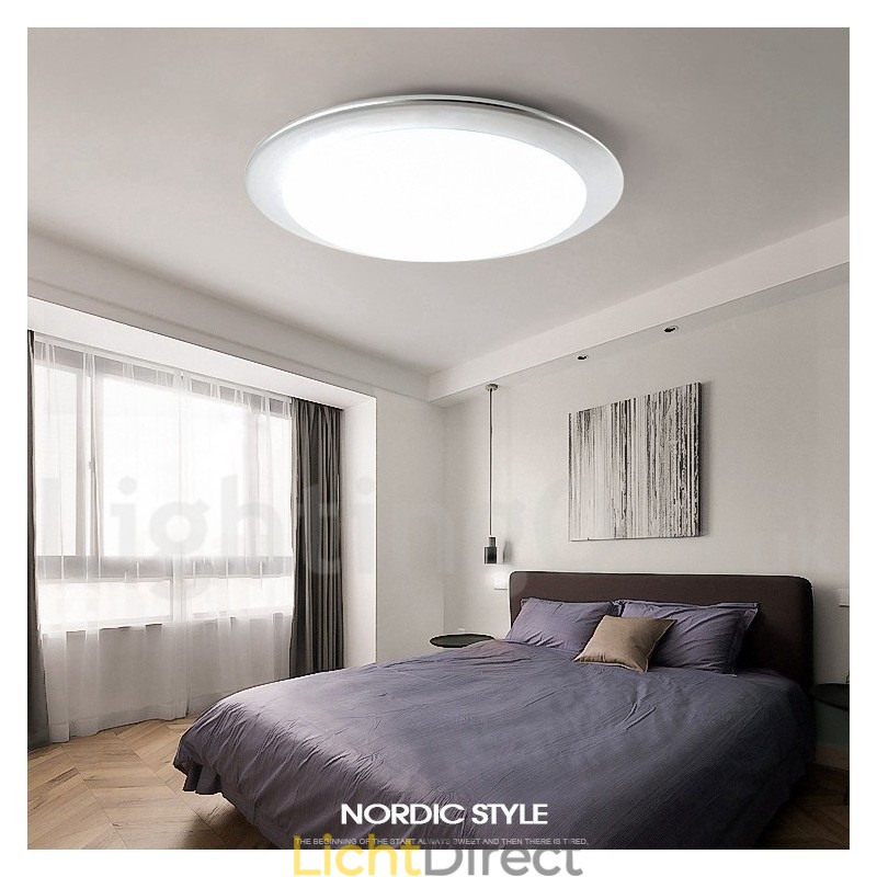 4CM dikke superdunne dimbare moderne eigentijdse Scandinavische stijl plafondlampen met acryl kap met afstandsbediening Kan ook worden gebruikt als wandlamp