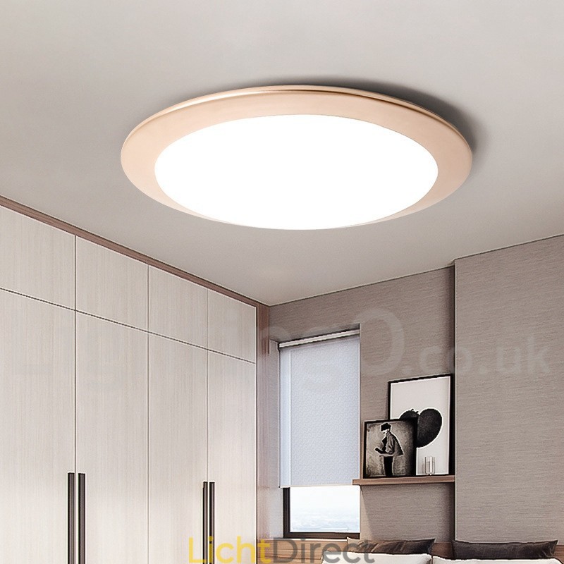4CM dikke superdunne dimbare moderne eigentijdse Scandinavische stijl plafondlampen met acryl kap met afstandsbediening Kan ook worden gebruikt als wandlamp