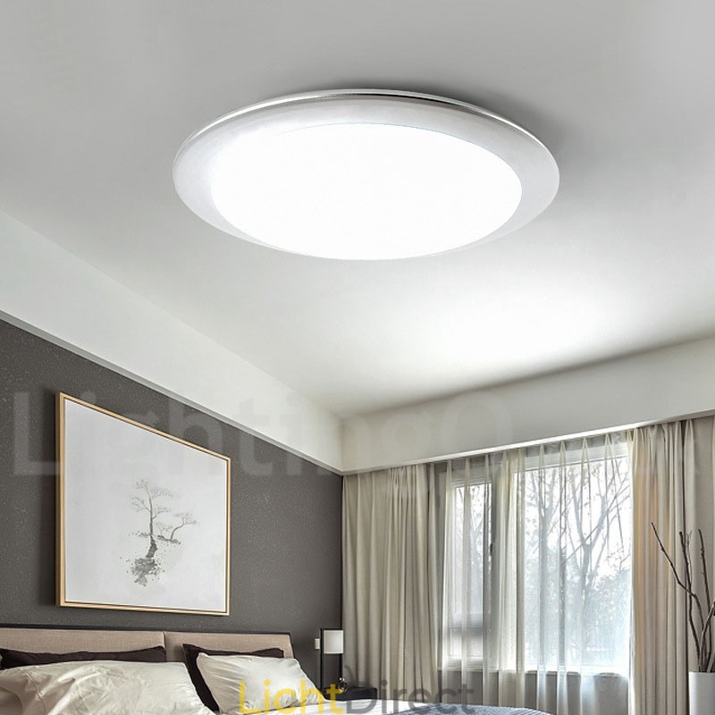 4CM dikke superdunne dimbare moderne eigentijdse Scandinavische stijl plafondlampen met acryl kap met afstandsbediening Kan ook worden gebruikt als wandlamp