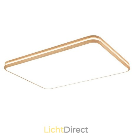 Dimbare rechthoekige houten plafondlamp met lens, moderne eigentijdse Scandinavische stijl, plafondlamp van hout met acryl kap en afstandsbediening. Kan ook als wandlamp worden gebruikt. Dimbare rechthoekige houten plafondlamp met lens, moderne eigentijdse Scandinavische stijl, plafondlamp van hout met acryl kap en afstandsbediening. Kan ook als wandlamp worden gebruikt.