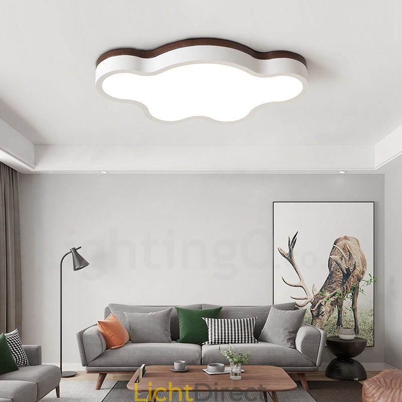 Retro Houten Stalen Plafondlamp voor Kinderen