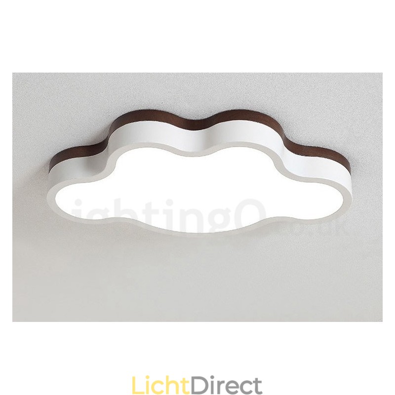 Retro Houten Stalen Plafondlamp voor Kinderen