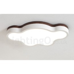 Retro Houten Stalen Plafondlamp voor Kinderen