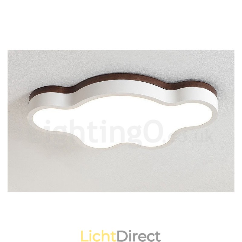 Retro Houten Stalen Plafondlamp voor Kinderen