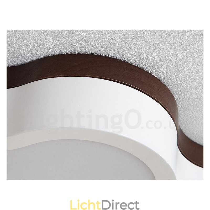 Retro Houten Stalen Plafondlamp voor Kinderen