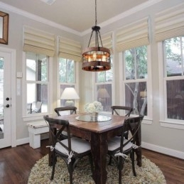 3 Lichts Drum Vintage Houten Kroonluchter Industriële Wind Loft Houten Lineaire Hanglamp