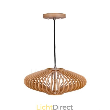 1 Licht Lantaarn Vintage Houten Kroonluchter Industriële Wind Loft Houten Lineaire Hanglamp