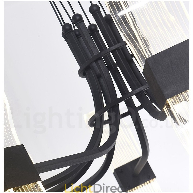 6-lichts Nordic Post Modern Design kroonluchter met acryl kappen