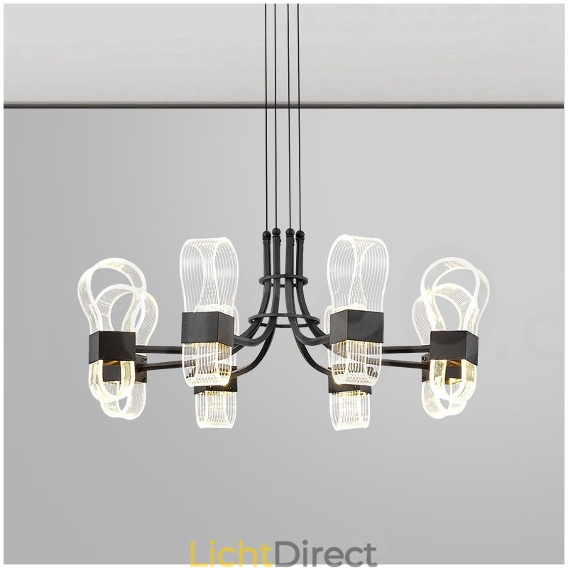 8-lichts Nordic Post Modern 2021 Design Kroonluchter met Acrylkappen