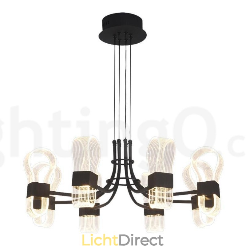 8-lichts Nordic Post Modern 2021 Design Kroonluchter met Acrylkappen