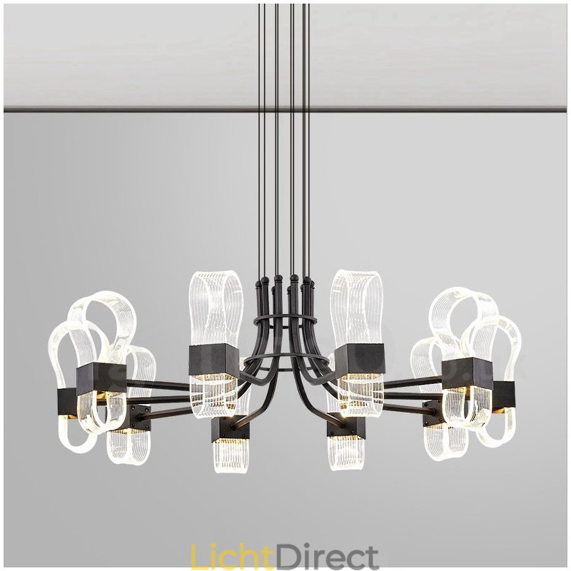 10-lichts Nordic Post Modern 2021 Design Kroonluchter met Acrylkappen