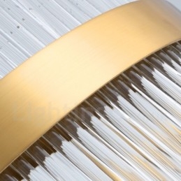 Postmoderne luxe ronde kristallen hanglamp tentoonstellingshal