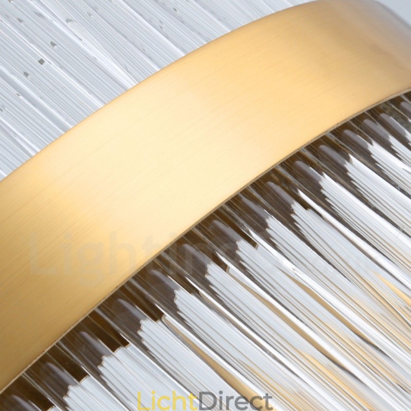 Postmoderne luxe ronde kristallen hanglamp tentoonstellingshal