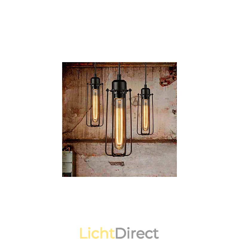 Kroonluchter Mini Stijl Rustieke Lodge Retro Metalen 3 Lichts Hanglamp