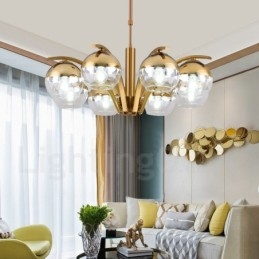 Nordic Fashion Goud Zilver Kroonluchter