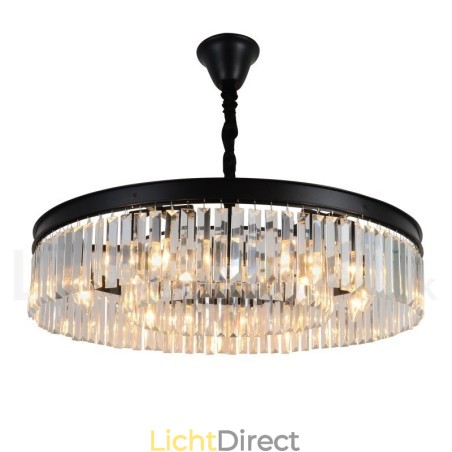 Postmoderne luxe ronde K9 kristallen hanglamp kroonluchter tentoonstellingshal