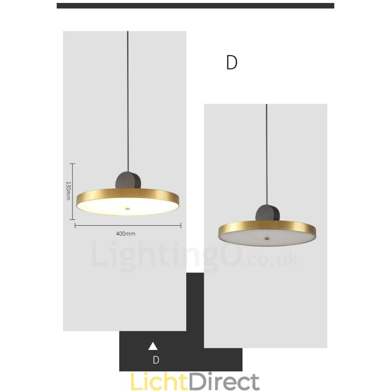 4 Stijlen Goud Zwart Postmoderne Hanglamp