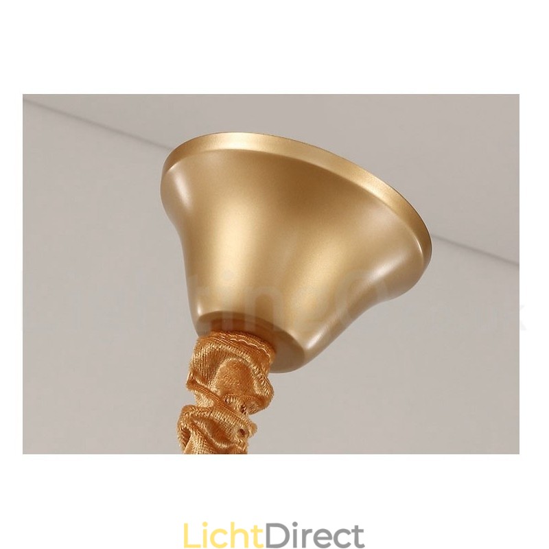 Postmoderne luxe ronde K9 kristallen hanglamp kroonluchter tentoonstellingshal