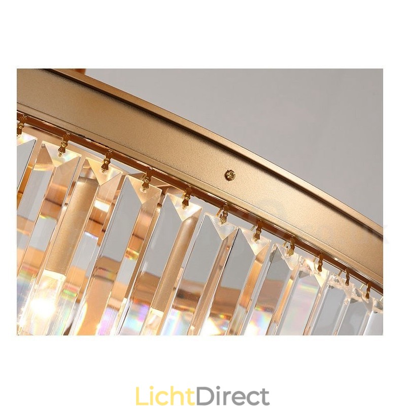 Postmoderne luxe ronde K9 kristallen hanglamp kroonluchter tentoonstellingshal