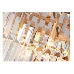 Postmoderne luxe ronde K9 kristallen hanglamp kroonluchter tentoonstellingshal