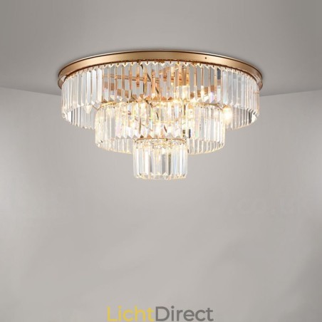 Postmoderne luxe ronde K9 kristal plafondlamp tentoonstellingshal Postmoderne luxe ronde K9 kristal plafondlamp tentoonstellingshal