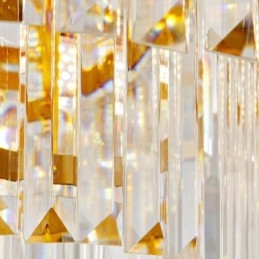 Gouden postmoderne luxe ronde K9 kristallen hangkroonluchter tentoonstellingshal