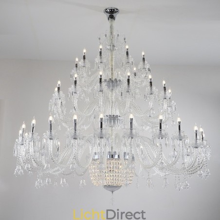 50 Lichts Heldere Elegante Luxe Kristallen Kaars Kroonluchter Tentoonstellingshal 50 Lichts Heldere Elegante Luxe Kristallen Kaars Kroonluchter Tentoonstellingshal