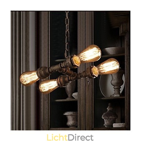 4 Light American Industrial Water Pipe Retro style Wind 4 Light American Industrial Water Pipe Retro style Wind