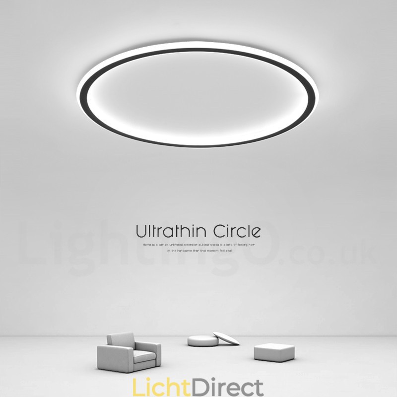 Ultradunne dimbare moderne eigentijdse Scandinavische stijl plafondlampen met afstandsbediening, kunnen ook als wandlamp worden gebruikt