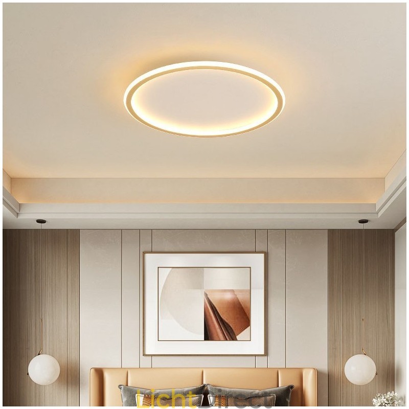 Ultradunne dimbare moderne eigentijdse Scandinavische stijl plafondlampen met afstandsbediening, kunnen ook als wandlamp worden gebruikt