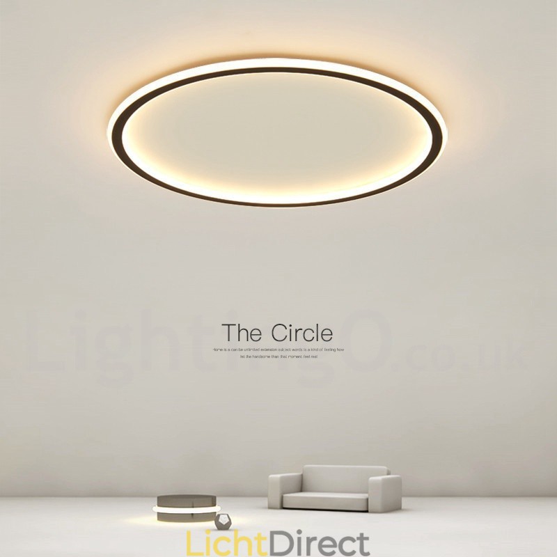 Ultradunne dimbare moderne eigentijdse Scandinavische stijl plafondlampen met afstandsbediening, kunnen ook als wandlamp worden gebruikt