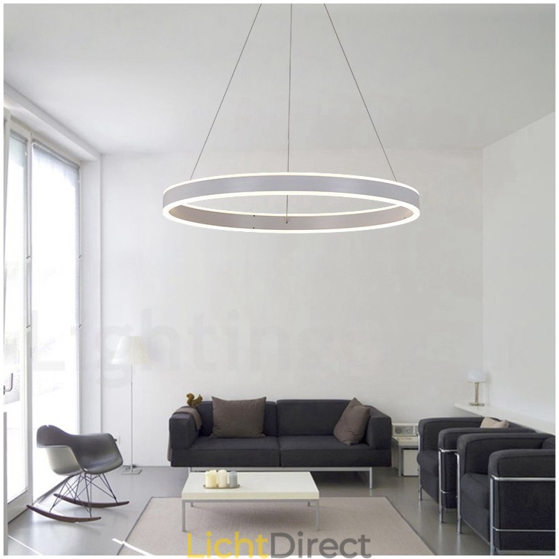 1 Ring Twee Strips Art Deco Hanglamp 60cm Hanglamp