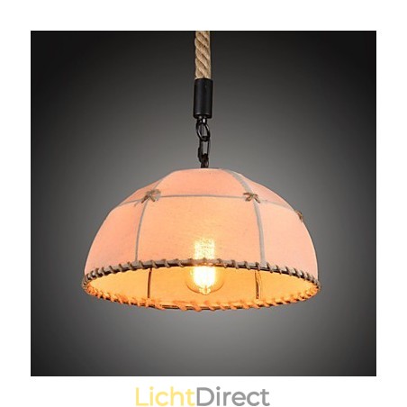 Retro handgemaakte henneptouw countryard kroonluchterlamp in industriële landelijke stijl Retro handgemaakte henneptouw countryard kroonluchterlamp in industriële landelijke stijl