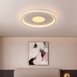 Ultradunne dimbare moderne eigentijdse Scandinavische stijl plafondlampen met afstandsbediening, kunnen ook als wandlamp worden gebruikt