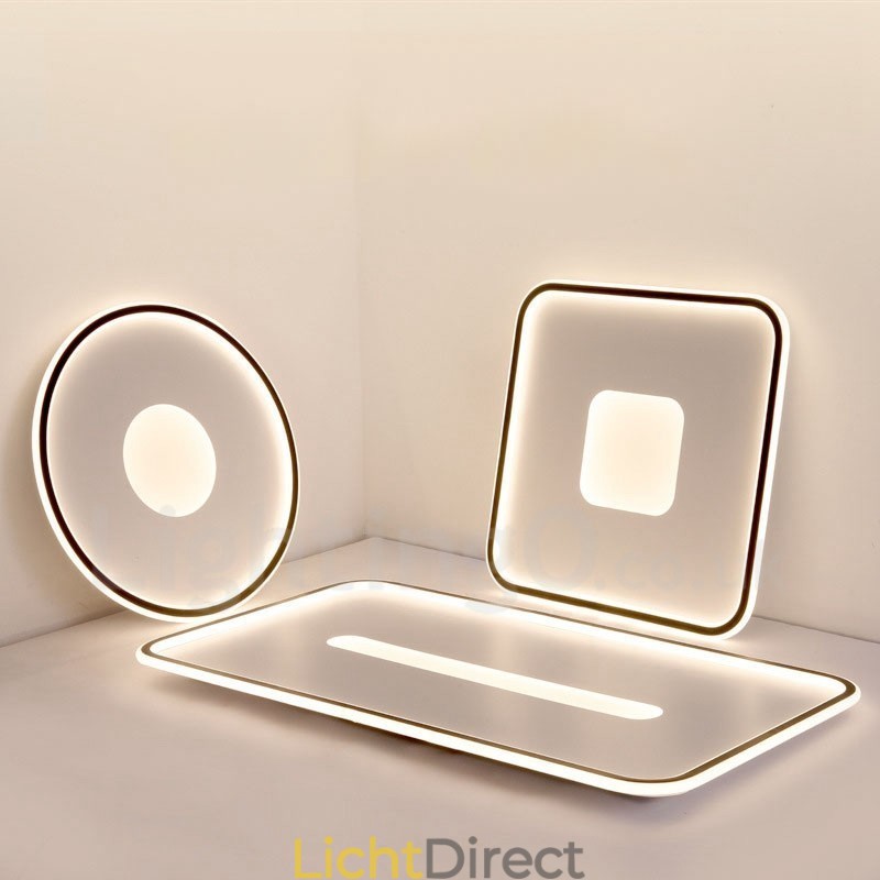 Ultradunne dimbare moderne eigentijdse Scandinavische stijl plafondlampen met afstandsbediening, kunnen ook als wandlamp worden gebruikt