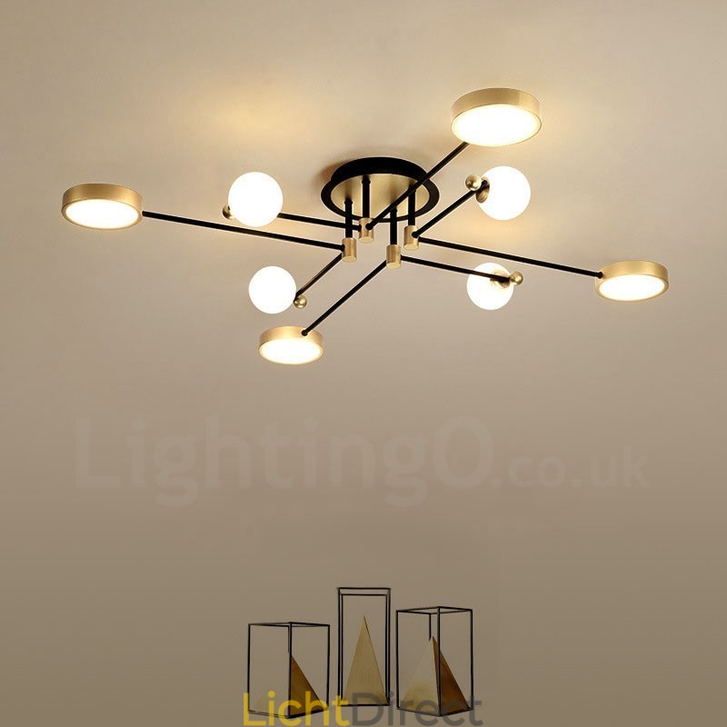 Goudzwart plafond moderne metalen kroonluchter