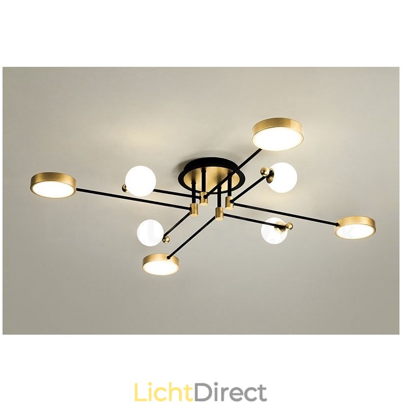 Goudzwart plafond moderne metalen kroonluchter