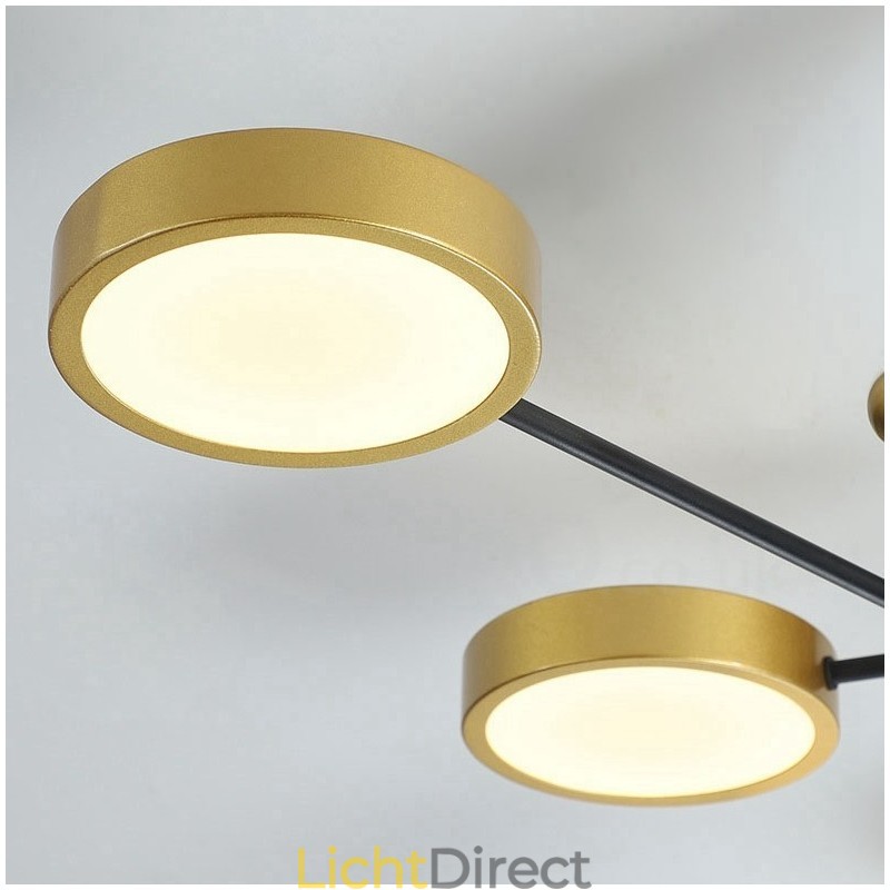 Goudzwart plafond moderne metalen kroonluchter